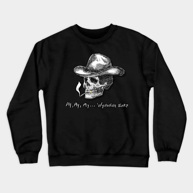 VampDoc Skull - My My My - Black Crewneck Sweatshirt by PurgatoryArchaeologicalSurvey